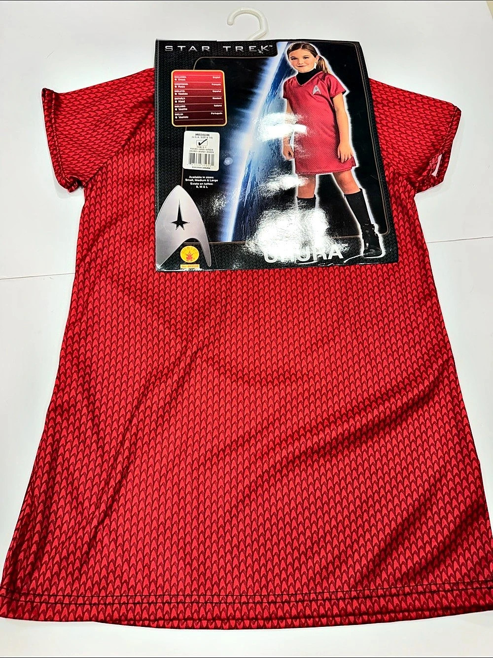 Star Trek Uhura Girls Halloween Costume Medium 8-10 Rubie’s